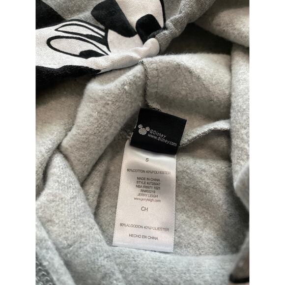 Disney Mickey Mouse Cropped Sweatshirt with Hoodie Size S - Picture 3 of 7